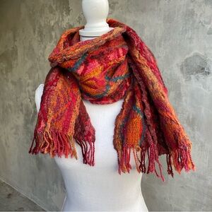 Boho Merino Wool Chunky Scarf